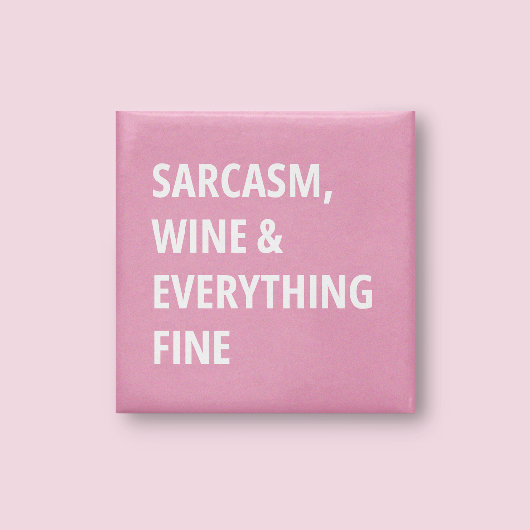 Sarcasm Wine Magnet - Lumi Magnets