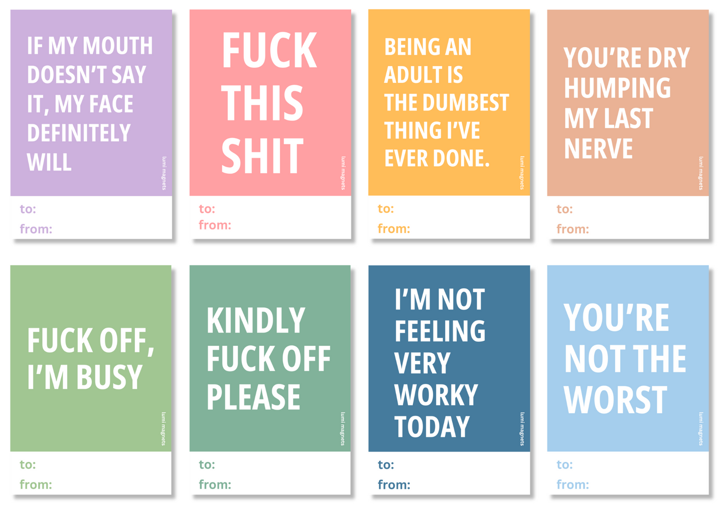 Love Letters - Pessimistic - Lumi Magnets