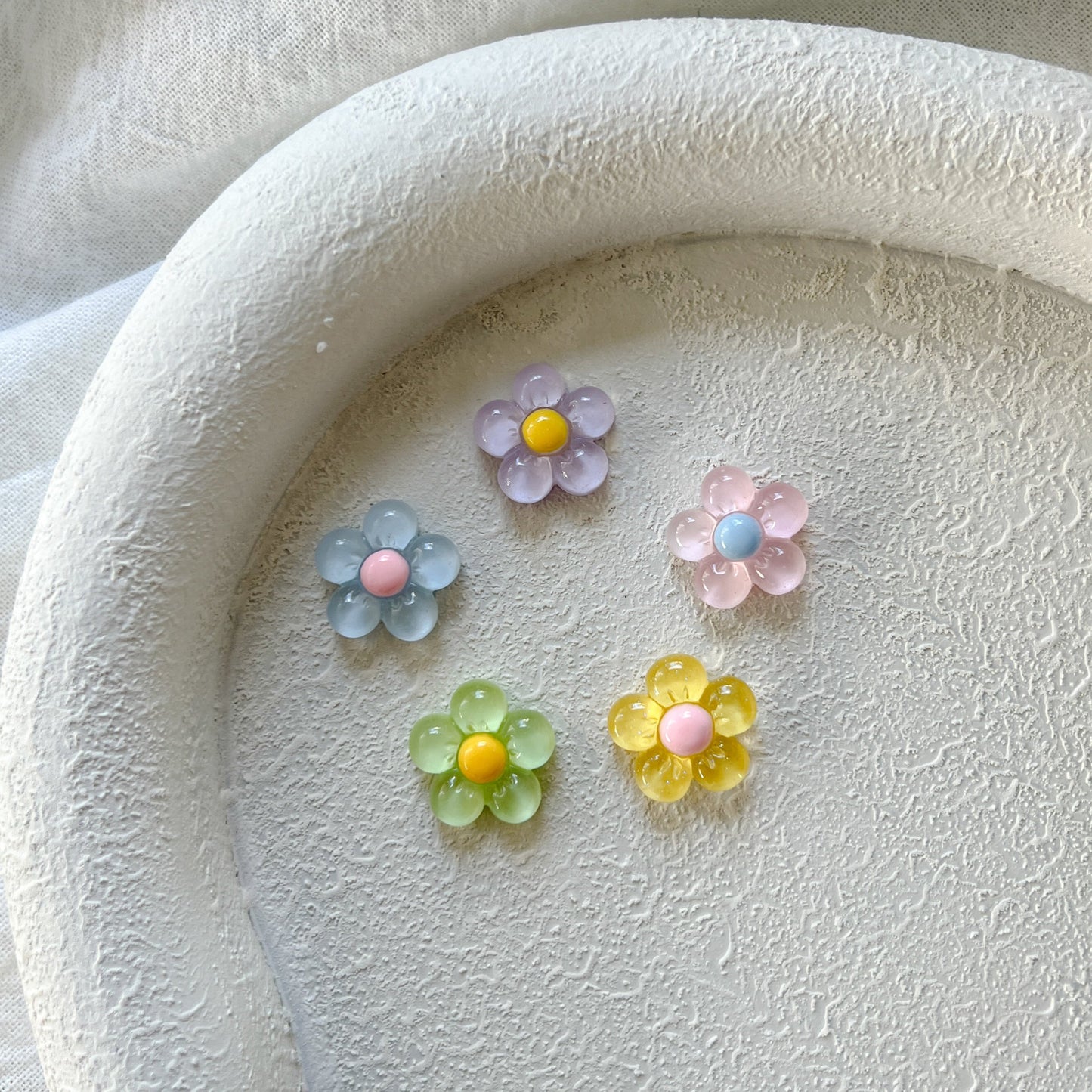 pastel flowers mini magnets