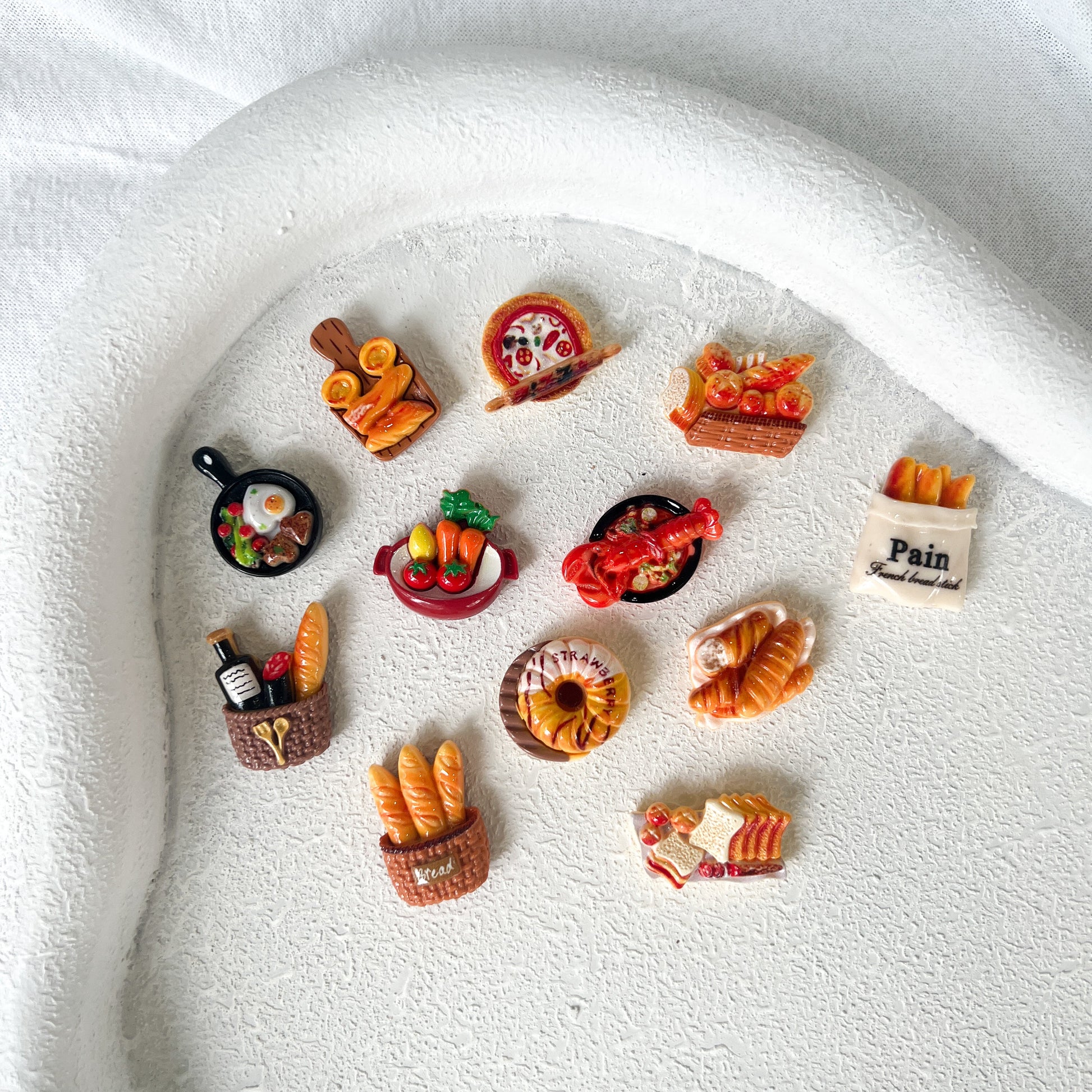 Mini French Cuisine Magnets - Lumi Magnets