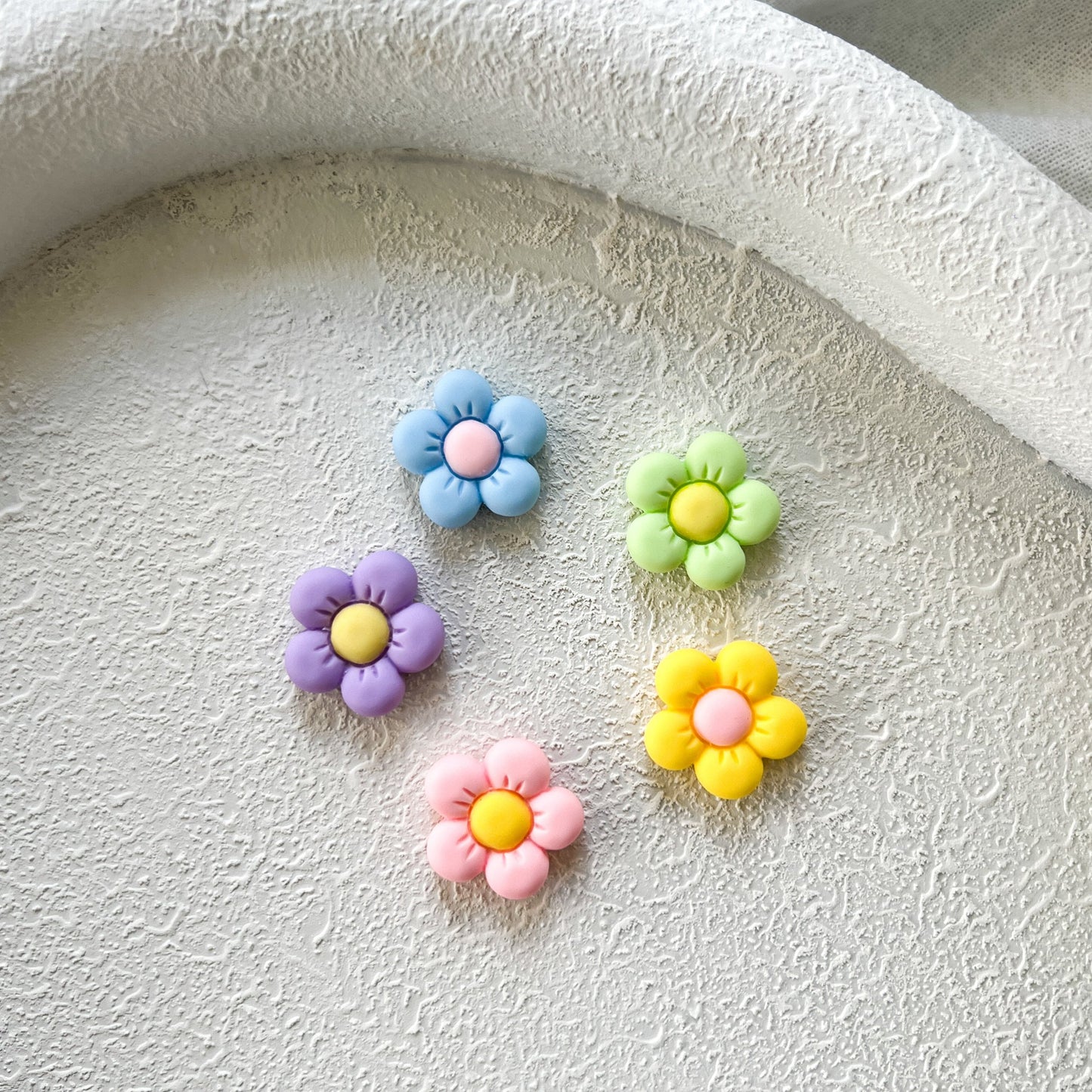 Pastel flowers mini magnets