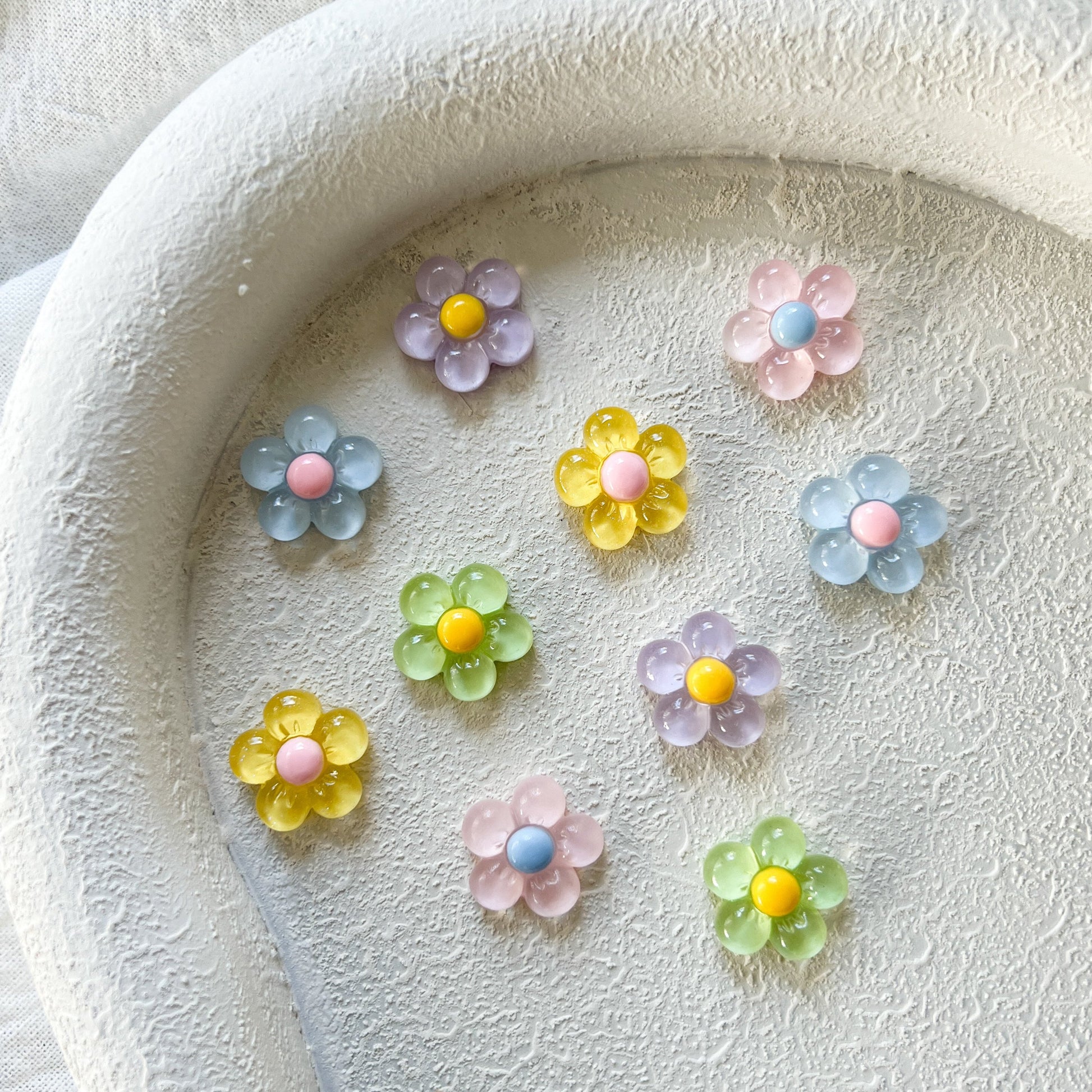 pastel flowers mini magnets